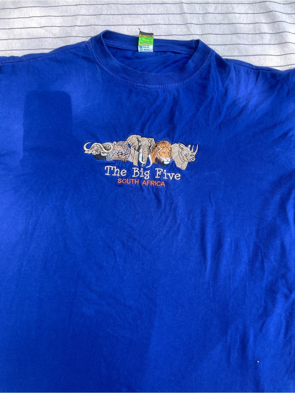 The Big Five South Africa Blue Graphic Tee medium